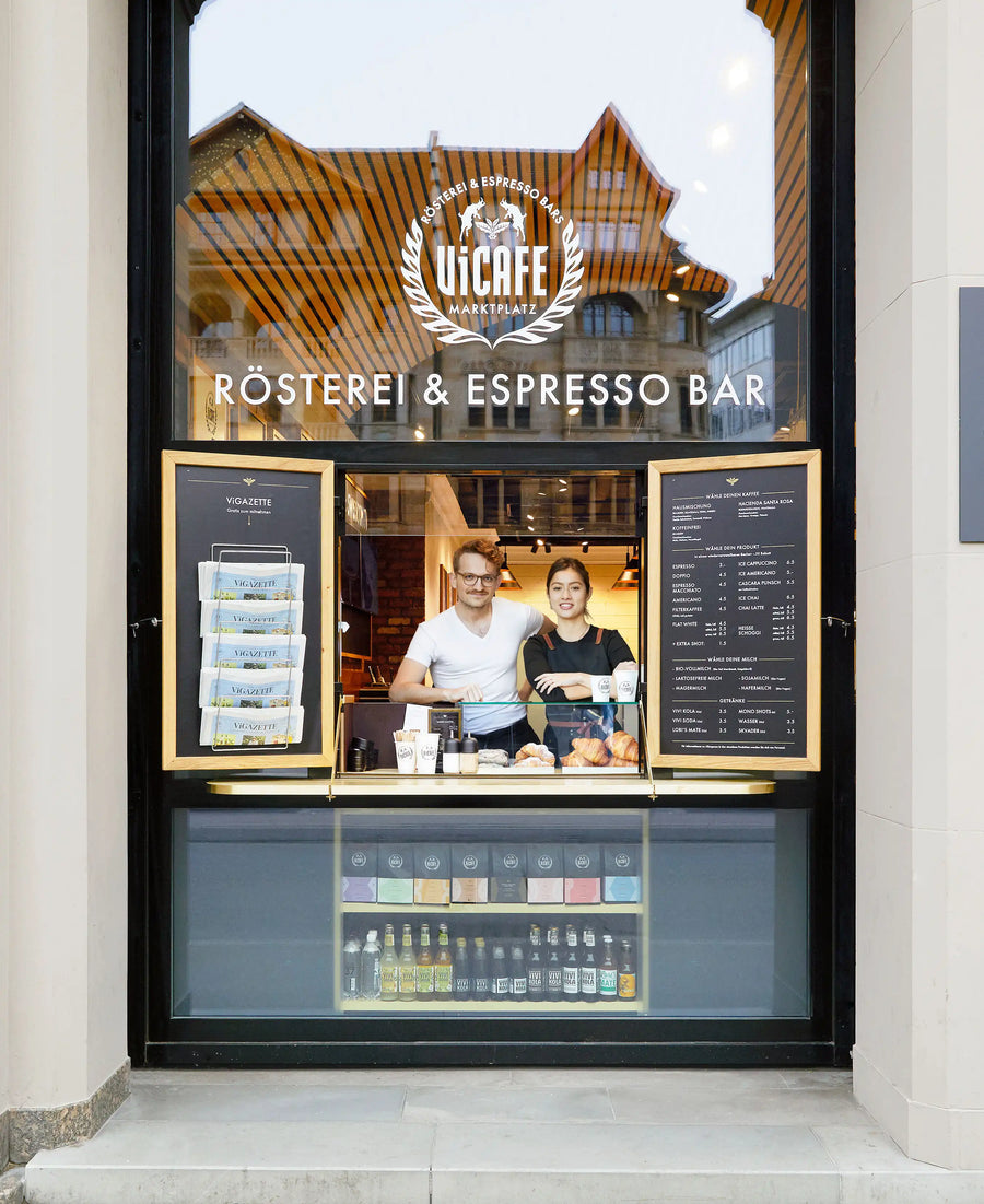 ViCAFE Marktplatz Basel Rösterei & Espresso Bar – Spezialitätenkaffee und Coffee to go im Herzen von Basel